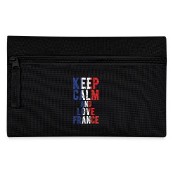 keep calm and love france - Trousse - noir - Devant