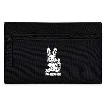 Prosterhase - Osterhase - Prost - Ostern - Federtasche - Schwarz - Vorne