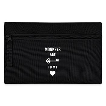 Monkeys are the key to my heart - Trousse - noir - Devant