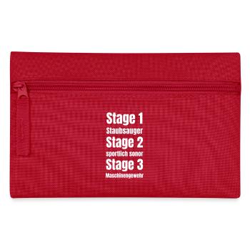 Die Stages im Tuning beim Auspuff - Federtasche - Rot - Vorne