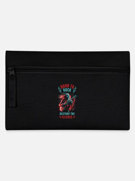 Gitarrist E-Gitarre Rock Punk Metal Splash Neon - Federtasche - Schwarz
