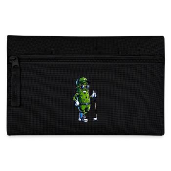 Funny Cucumber Golf Idea for Sports Lovers - Pencil Case - black - Front