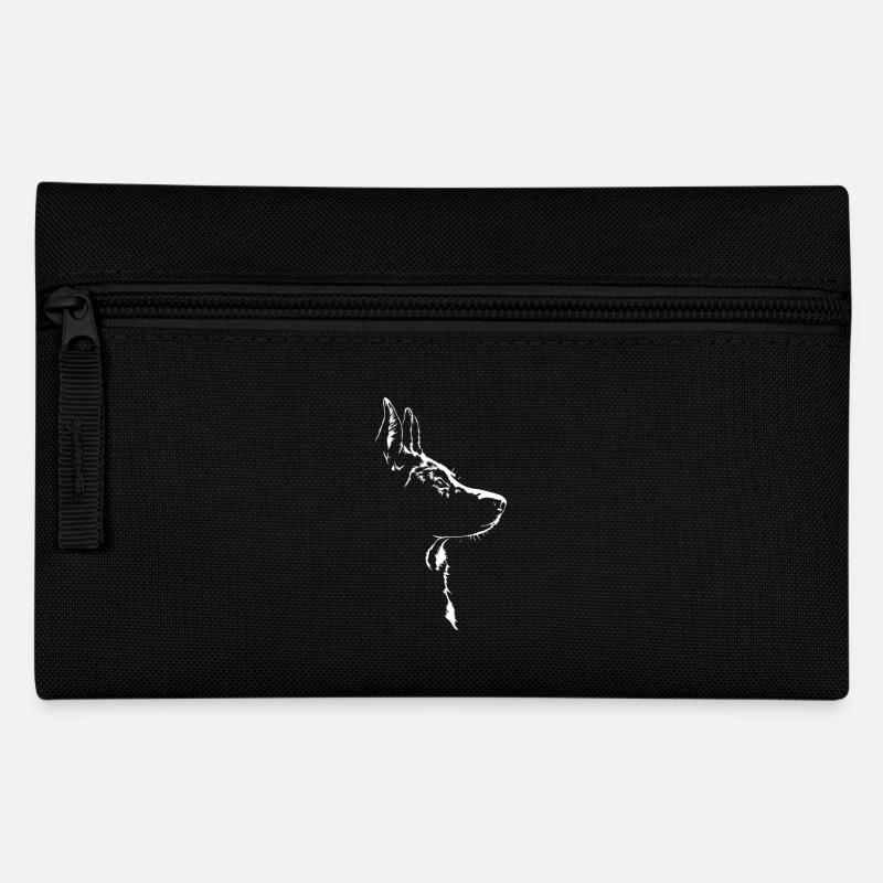 Australian Kelpie Silhouette Dogs Dog Wilsigns - Pencil Case - black