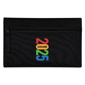 Schulkind 2025 - Erste Klasse - Einschulung - Federtasche - Schwarz - Vorne