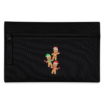 Gingerbread Christmas Gingerbread Man - Pencil Case - black - Front