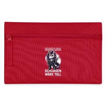 Today I want to do something with people Push - Pencil Case - red - Front