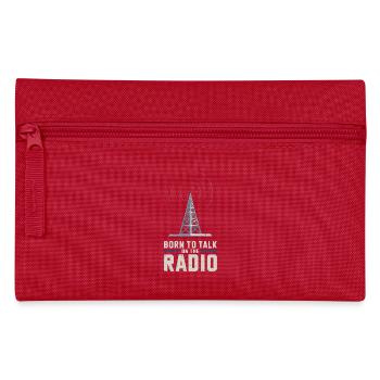  Born To Talk On The Radio Funk Moderator - Federtasche - Rot - Vorne