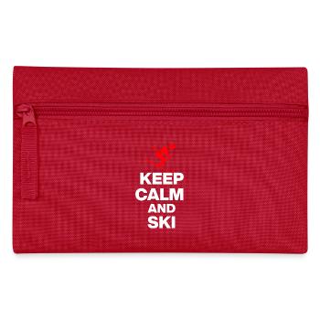RESTEZ CALMES ET SKIEZ ! POUR LES PENTES ET LES HUTTES Fun w - Trousse - rouge - Devant