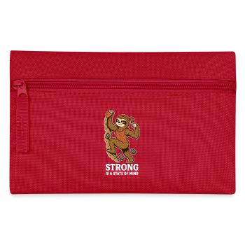 Strong Is a State of Mind – Boulder Faultier Frau - Federtasche - Rot - Vorne