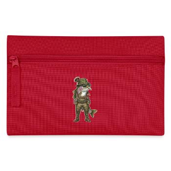 Regenbogenforelle Forelle Angeln Fliegenfischen - Federtasche - Rot - Vorne