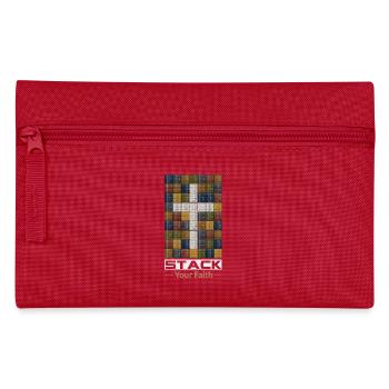 Stack Your Faith  - Pencil Case - red - Front