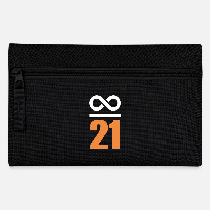 Bitcoin Sprüche Wertspeicher Unendlich 21 - Federtasche - Schwarz