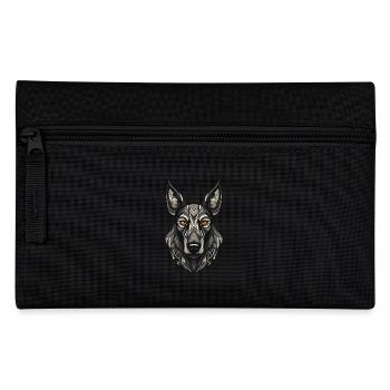 Doberman Hund Portrait - Federtasche - Schwarz - Vorne
