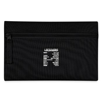 Leftovers Nutrition Facts Funny Sarcastic Xmas - Pencil Case - black - Front