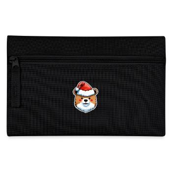 Dessin de Noël Ours - Trousse - noir - Devant