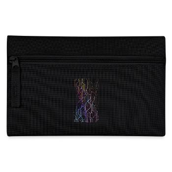 Geometrik Grafik - Federtasche - Schwarz - Vorne