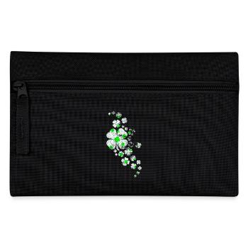 Vintage Shamrocks Lucky Charms Retro - Pencil Case - black - Front