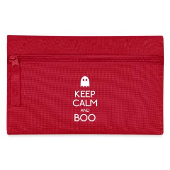 keep calm and boo - Pencil Case - red - Front