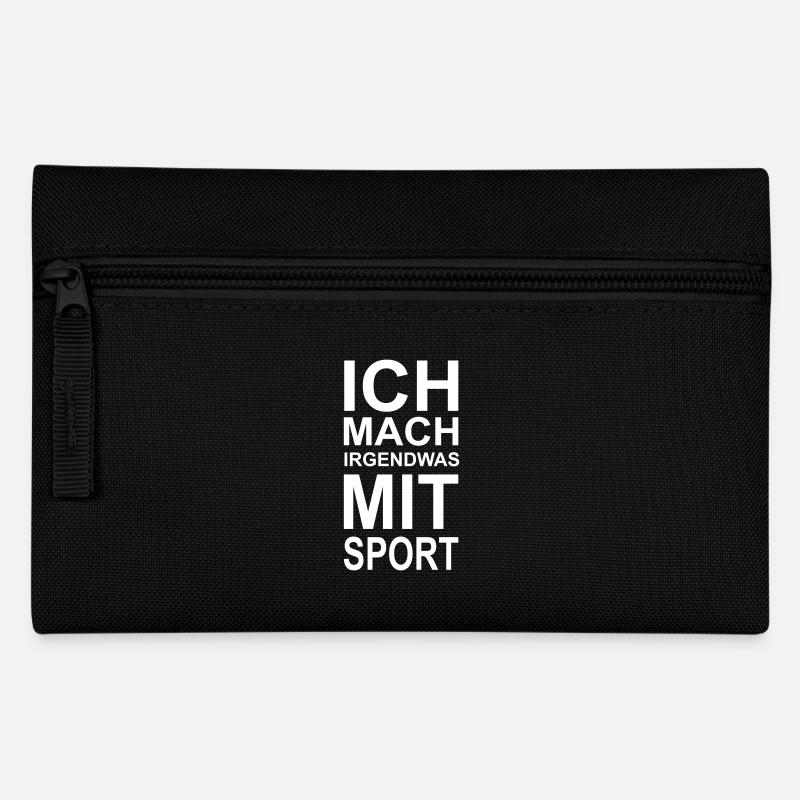 was mit Sport - Federtasche - Schwarz
