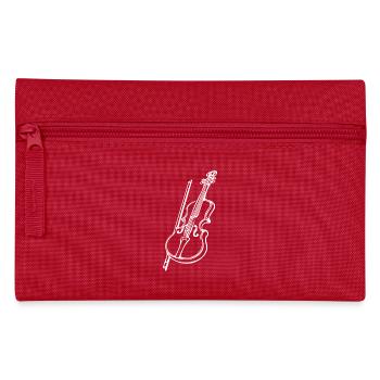Violon antique avec archet de violon - Trousse - rouge - Devant