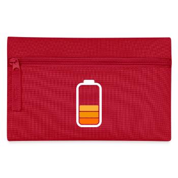HALF BATTERY - White - Pencil Case - red - Front