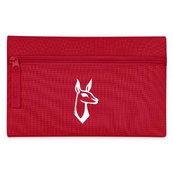 Süsses Lama Logo Style - Federtasche - Rot - Vorne
