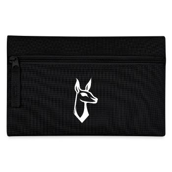 Cute llama logo style - Pencil Case - black - Front