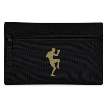 Boxer silhouette, powerful martial arts design - Pencil Case - black - Front