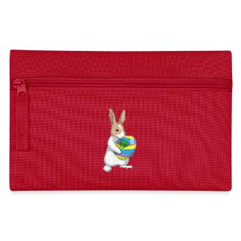 Hase Ostern Schnuller - Federtasche - Rot - Vorne