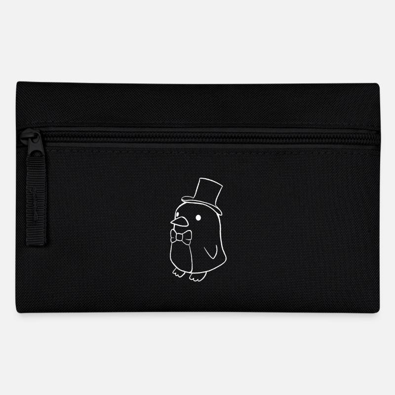 Pinguin Magier - Federtasche - Schwarz