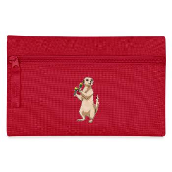 Meerkat Musician Rattle Music - Pencil Case - red - Front