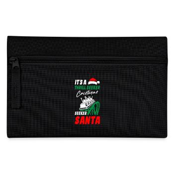 Montagnes russes Noël - Trousse - noir - Devant