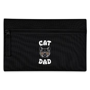 Cat Dad - Pencil Case - black - Front