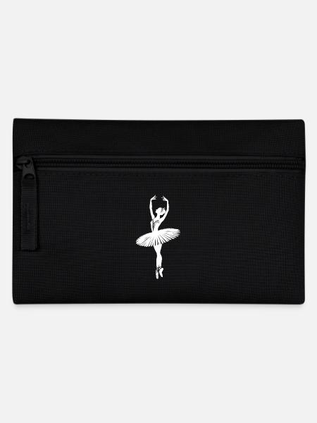 Bühnenkunst Graziöse Ballerina im Spitzentanz - Federtasche - Schwarz