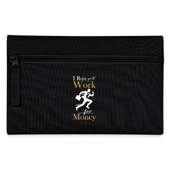 I Run Work For Money - Federtasche - Schwarz - Vorne