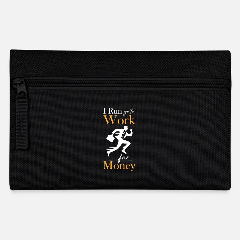 I Run Work For Money - Federtasche - Schwarz