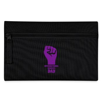 International Women's Day - Gift - Pencil Case - black - Front