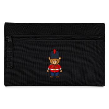 Teddy Bear British Honour Guard Police - Pencil Case - black - Front