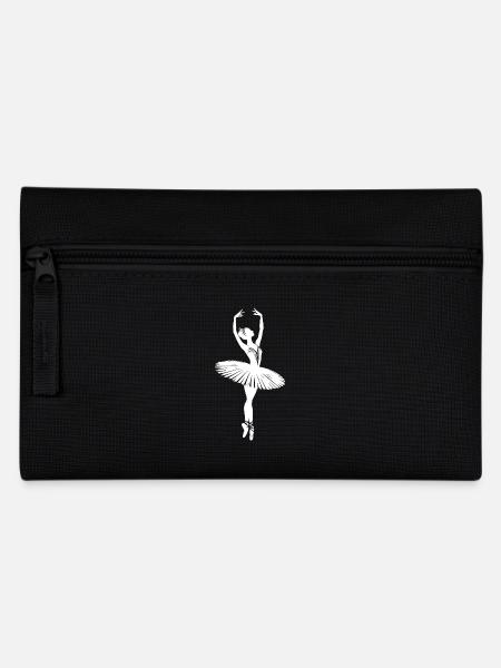 Modernes Ballett in Ballerina Silhouette - Federtasche - Schwarz