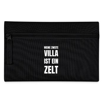 My second villa is a tent. - Pencil Case - black - Front