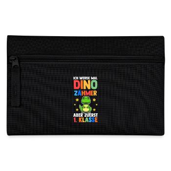 Kita Abgänger Dino Erste Klasse Einschulung - Federtasche - Schwarz - Vorne