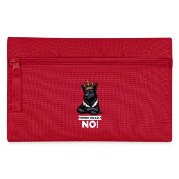 Before You Ask Schwarzer Schäferhund Schäferhunde - Federtasche - Rot - Vorne