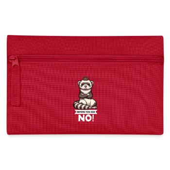 Avant de demander à Ferret Furet Propriétaire de Furet Rodent - Trousse - rouge - Devant