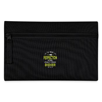 Didier si tu veux la perfection vélo humour velo - Trousse - noir - Devant
