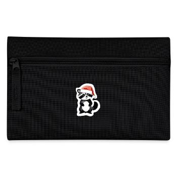 Raton laveur Noël Aquarelles - Trousse - noir - Devant