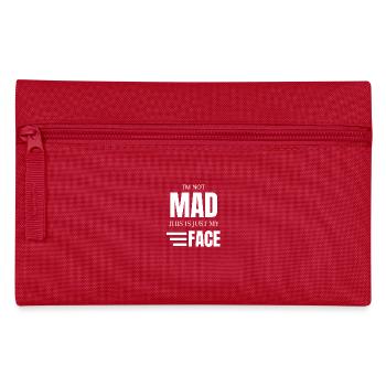 Facial Expression I'm Not Mad This Is Just My Face - Pencil Case - red - Front