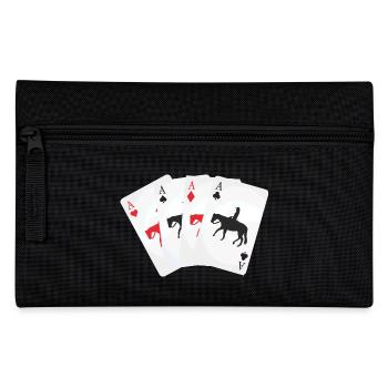 Kartenspiel Westernreiter - Federtasche - Schwarz - Vorne