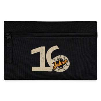 16 Geburtstag - Federtasche - Schwarz - Vorne