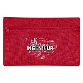 TRUST ME - I'M AN ENGINEER - Pencil Case - red - Front