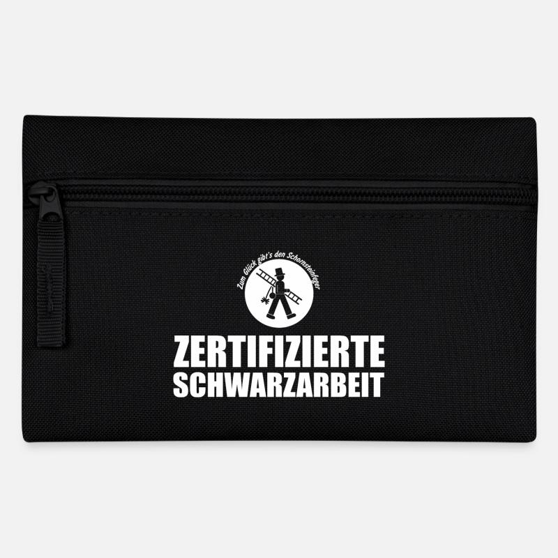 Zertifizierte Schwarzarbeit - Federtasche - Schwarz
